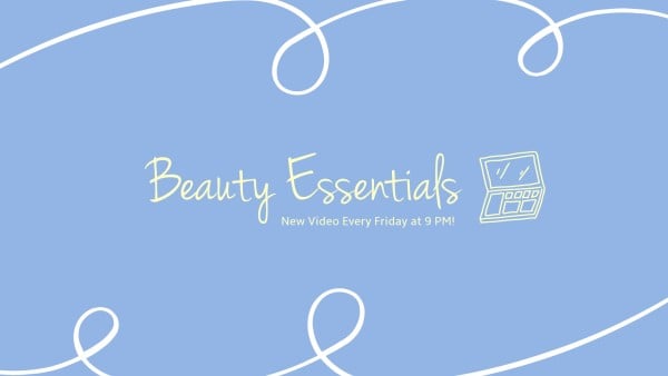 Blue Beauty And Makeup Video Subscribe Youtube Channel Art