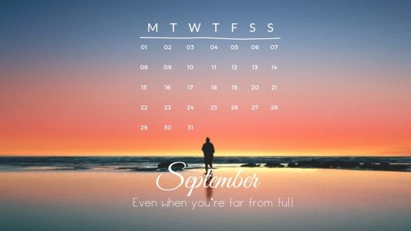 Sunset Calendar Calendar