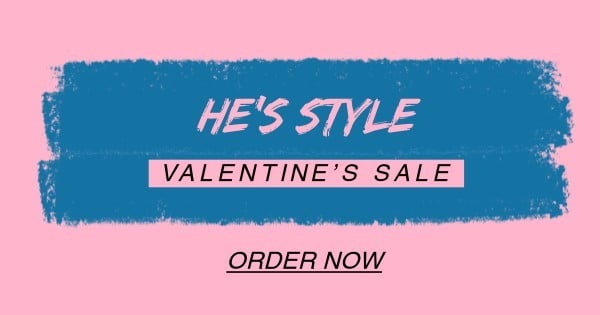 Pink Blue Valentine ETSY Cover Photo Facebook Ad Medium
