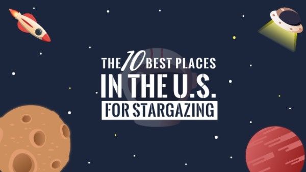 best places, stargazing, stargazer, Created by the Fotor team Youtube Thumbnail Template