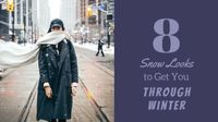 winter, clothes, coat, Snow Look Youtube Thumbnail Template