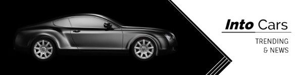 auto, vehicle, transport, Black And White Car News Banner LinkedIn Background Template