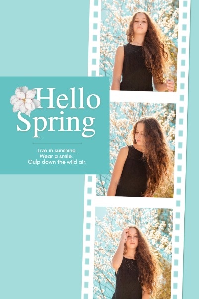 Spring Collage Pinterest Post