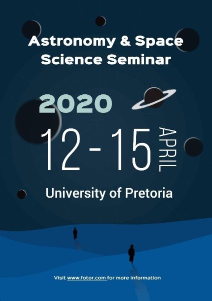 universal, imagination, technology, Astronomy & Space Science Seminar Poster Template