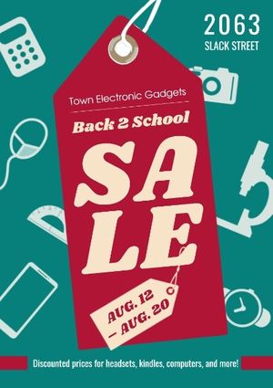 Back To School Sale Poster