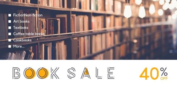 Book Sale Facebook Event Cover Facebook Event Cover