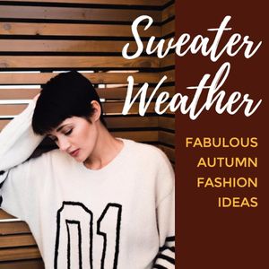 秋のファッションセーターのアイデア Instagram投稿