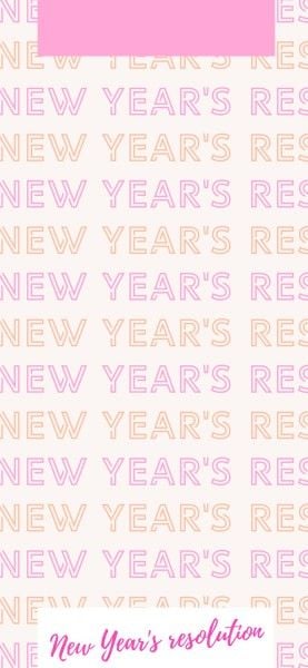 ピンクの新年スナップチャットの背景 Snapchat Geofilter