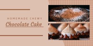 chocolate, food, dessert, DIY Cake Recipe Twitter Post Template