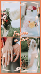 wedding collage, love, romance, Created By The Fotor Team Template