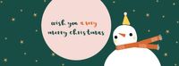 xmas, festival, holiday, Snowman Christmas Facebook Cover Template