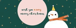 Snowman Christmas Facebook Cover