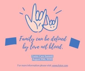adoption, love, promotion, Foster care Large Rectangle Template