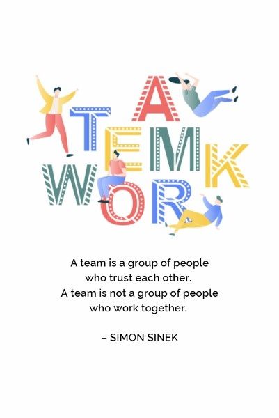 cooperation, teammate, quote, Team Work Pinterest Post Template