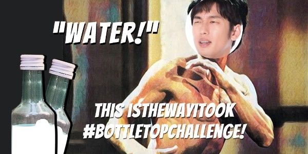 meme, bruce lee, kongfu, Bottle Top Challenge Twitter Post Template