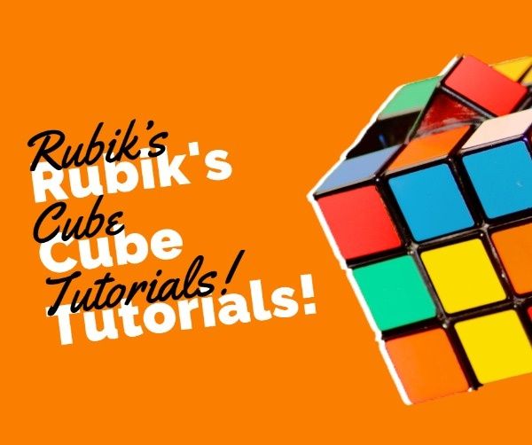 game, youtube, video, Rubik's Cube Tutorial Facebook Post Template