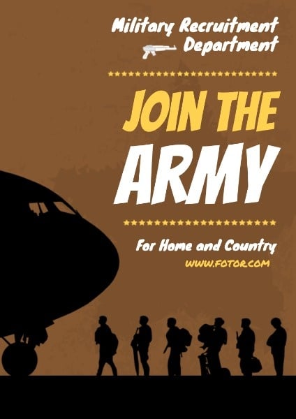 Join The Army Recruitment Poster Poster