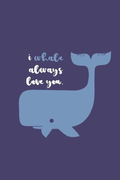 クジラはいつもあなたを愛しています Pinterestポスト