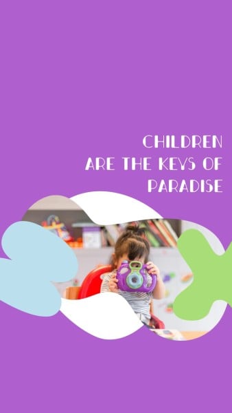 Purple Children Quote Wallpaper