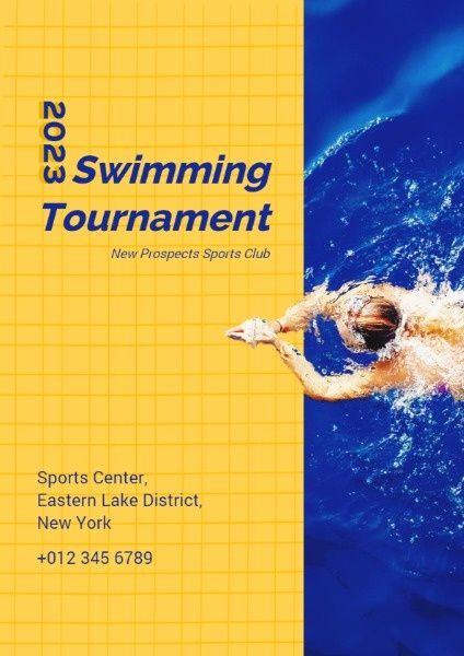 Swimming Tournament Flyer