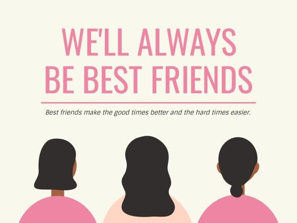 friendship, wishing, wish, Always Be Friends Card Card Template