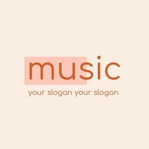 sound, slogan, art, Beige Music Logo Template