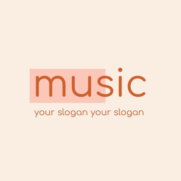 Beige Music Logo Logo