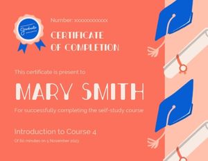 certificate of membership, couse certificate, membership, Colourful Course Certificate Template