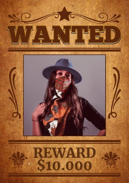Wanted Poster Maker: Easy to Create Wanted Poster with Free Wanted ...