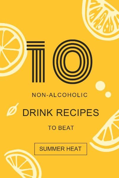 summer, season, summer time, Drink Recipes Pinterest Post Template