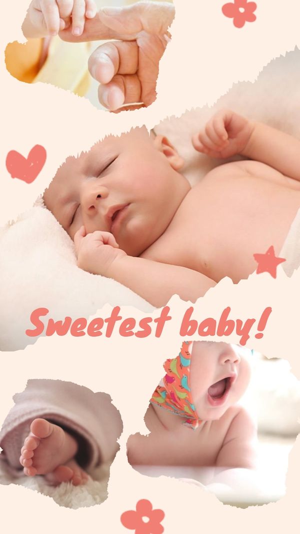 baby, sweetest, cute, Created By The Fotor Team Template