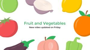 fruit, vegetable, fresh, Food Diet Youtube Channel Art Template