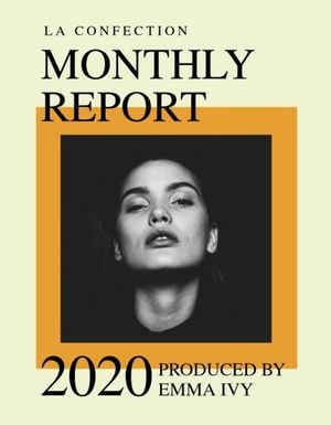 business, company, firm, Simple And Modern Fashion Corporate Monthly Report Template
