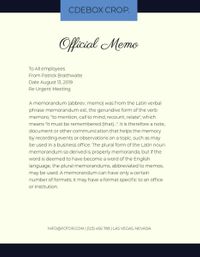 business, official memo, work, Black And Green Background Memo Template