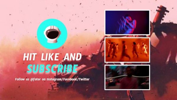 cyberpunk, sound, car, Pink Gradient Rock Music Youtube Thumbnail Template