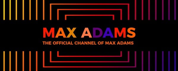 Red Max Adams Official Channel Twitch Banner