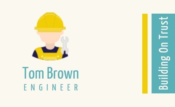 civil engineering, construction, builder, Civil Engineer Business Card Template
