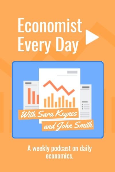 ecomony, finance, business, Financial Podcast Pinterest Post Template