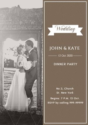 parties, event, events, Wedding Dinner Party Invitation Template