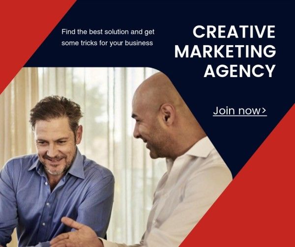 Blue Digital Marketing Agency Introduction Facebook Post
