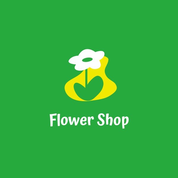 緑の花ロゴ ロゴ