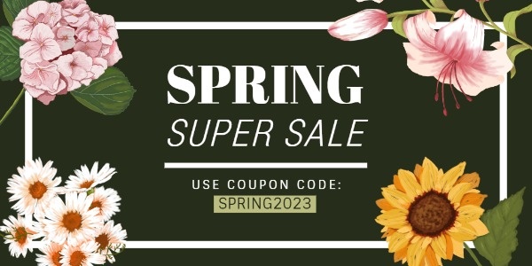 Black Spring Sale Twitter Post