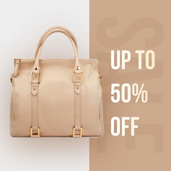 sale, promotion, handbag, White And Beige Fashion Lady Bag Product Photo Template