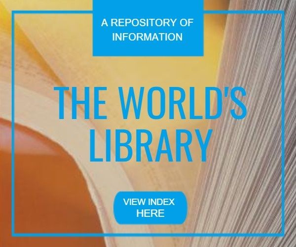 reading, advertisement, marketing, The World's Library Medium Rectangle Template
