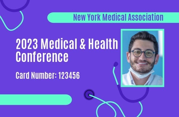 Medical Conference Card ID Card