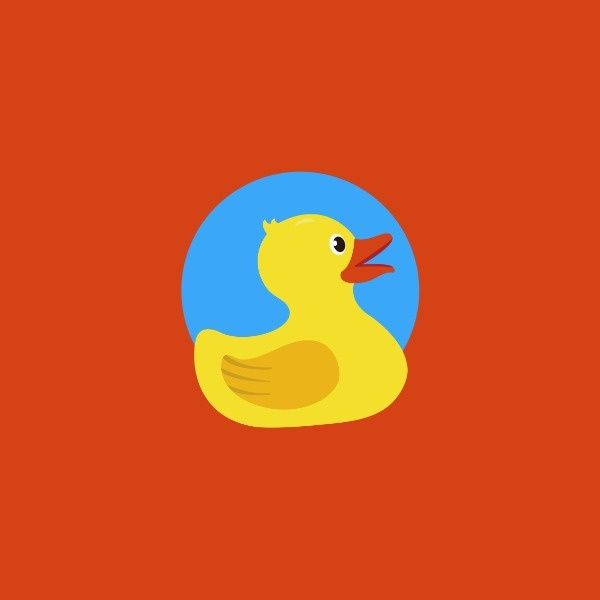 e-commerce, online shop, doll, Red Cartoon Duck Toy Store ETSY Shop Icon Template