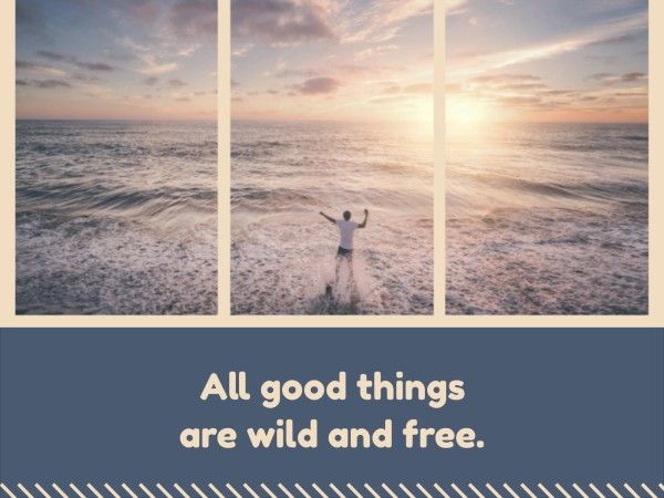 photograph, life, travel, Wild Free Photo Collage 4:3 Template