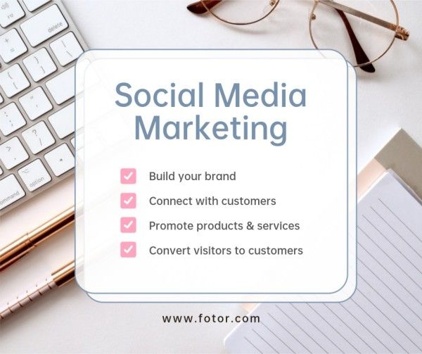 work, company, business, White Social Media Marketing Facebook Post Template