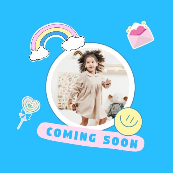 Blue Child Fashion Coming Soon Instagram Post