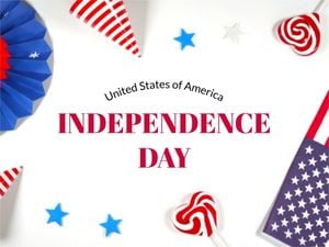 Independence Day Flag Card